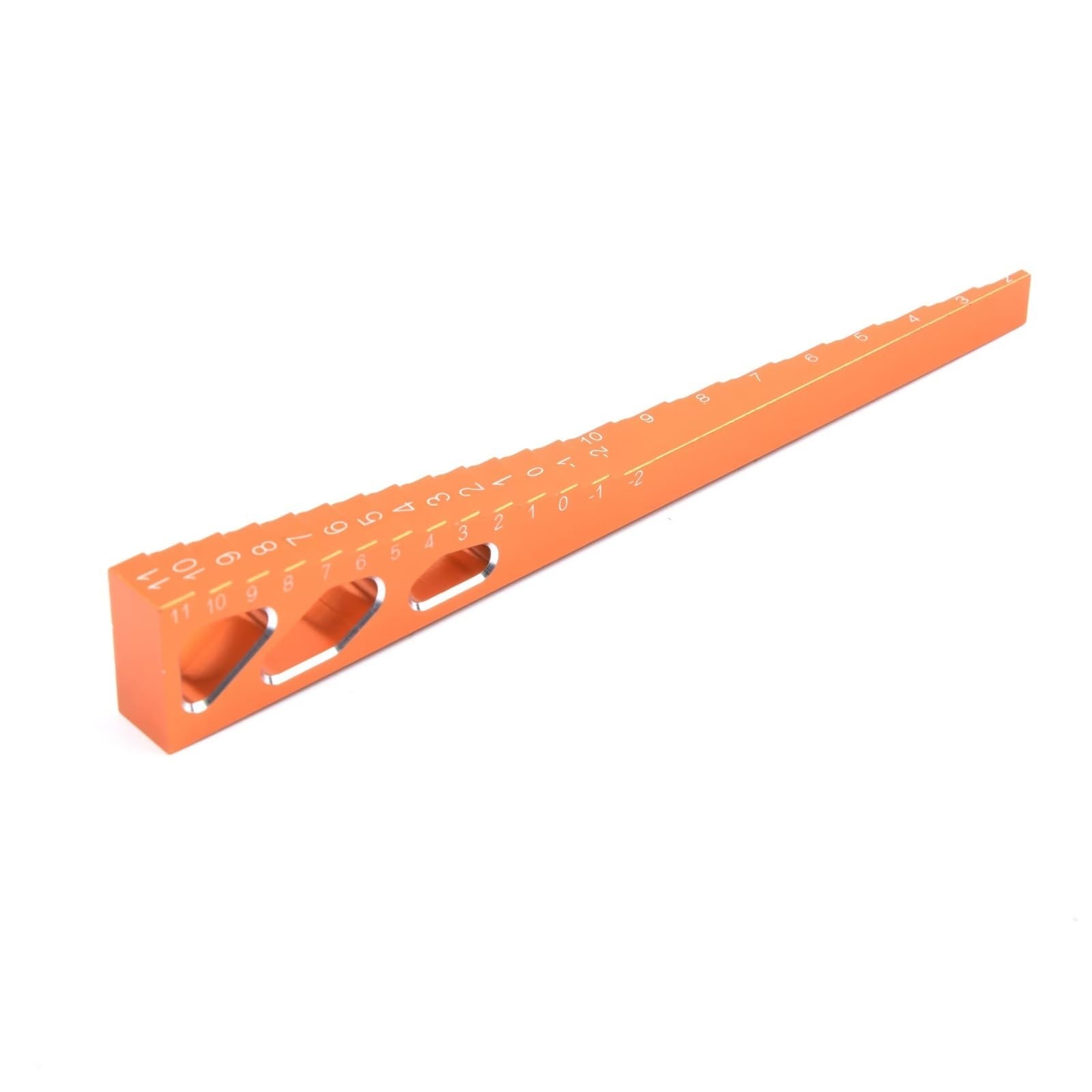 RC Juguetes Repuestos Para 1/10 1/8 1/16 1/14 Aleación De Aluminio Regla De Medición De Altura Y Caída 2 En 1 Coche De Para Turismo RC Piezas De Drift(Orange)