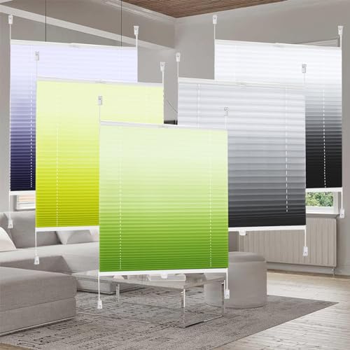 Estor Enrollable Noche y Día, 40 x 40 cm para fijación sin taladrar Estor para Ventanas y Puertas Estores para Ventanas para Ventanas, Puertas, Habitación, Gris