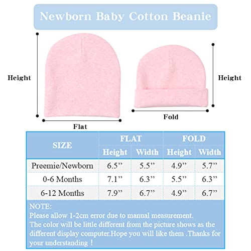 Image of JANGANNSA Cotton Newborn Baby Girls Hat Spring Newborn Boys Hat Cute Rabbit Infant Beanie