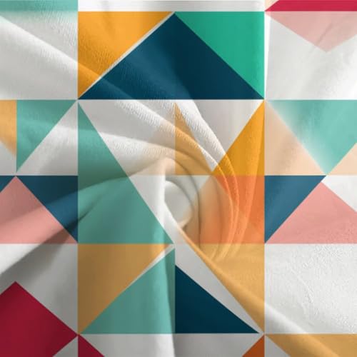 Housse de couette 3D géométrique avec fermeture éclair pratique