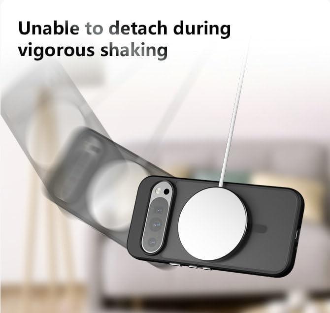 Image of Back Cover for Google Pixel 9 /9 Pro 2024, Back Cover, Matte PC Back + TPU Bumper Shockproof, Magnetic Support Mobile Case Cover (Google Pixel 9)