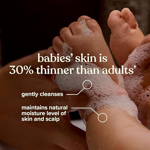 Image of Johnson's Baby Head-to-Toe Gentle Moisture Wash & Shampoo, 13.6 fl. oz | Tear-Free, 2-in-1 Formula, Hypoallergenic, pH Balanced, No Added Parabens, Sulfates & Dyes