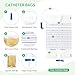 10 Packs Urinary Leg Bags 1000ml Urinary Drainage Bags with Easy Drain T Tap Switch and Anti-Reflux Valve Night Bags Easy Flip Drain Urine Bags