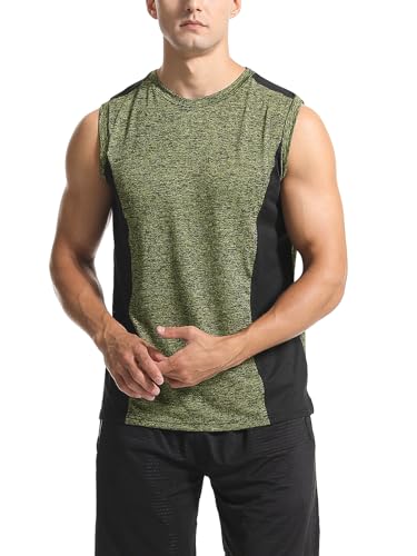 4 Pack Men's Sleeveless Workout Tank top Gym Muscle Mesh Tank Bodybuilding Quick Dry Athletic Shirts - Image 3