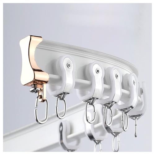 Riel de cortina flexible ajustable de aluminio de 380 cm para ventanas en proa 2