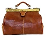  BZNA Firenze Bag Diego cognac Aktentasche Reisetasche Business Doktor Arzttasche Bag vegetable tanned Italy Designer Herren Handtasche Ledertasche Schultertasche Tasche Leder Neu