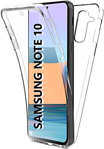 COQTEL® Coque pour Samsung Galaxy Note 10 étui 360° Housse Transparente Double Protection...
