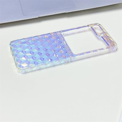 Coque Samsung Z Flip 5 4 3 Transparente Violette Dégradé - 3