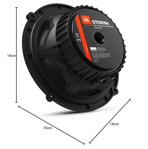 JBL Car GTO 609C Sistema de Altavoces de componentes de 2-vías de 6,5 Pulgadas, Incluye 2 Conos de Rango Medio y 2 Conos de Agudos (Tweeters), Color Negro - imagen 14
