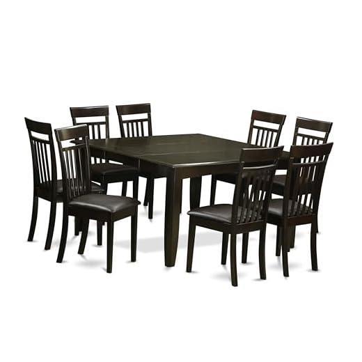 EAST WEST FURNITURE 9 Pc Dining room set-Table and 8 Kitchen Chairs.