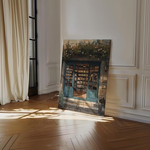 Librairie rustique européenne tableau pour salon vintage