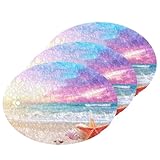YEGAME Starfish Beach Kitchen Scrub Sponges, Pop-up Kitchen Cleaning Sponges Reusable Dish Washing Sponges for Bathroom Household Cleaning 3 Pack - Non Scratch Scrubber