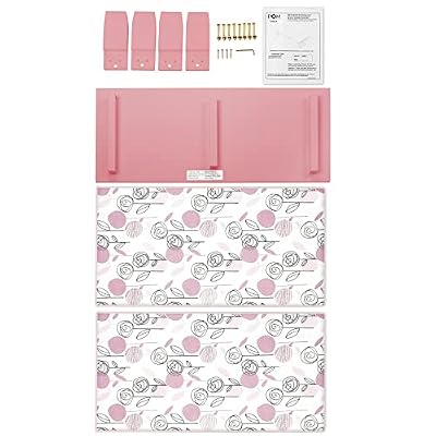 Dream On Me 3-in-1 Universal Toddler Bed Convertible Kit Converts Toddler Bed into Table & Chair Set, Includes 2 Cushion Pads, New Zealand Pine Wood, BSA Certified - Rose