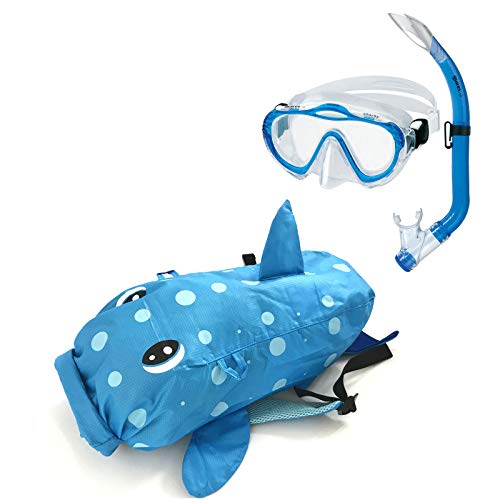 Abenteuertauchen Mares Sea Friends Hai- Kinder Schnorchelset Sharky (4-8 Jahre), Farbe:blau Cover