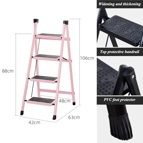 Tabouret à 4 marches stable de 150 kg contre le vertige - 3