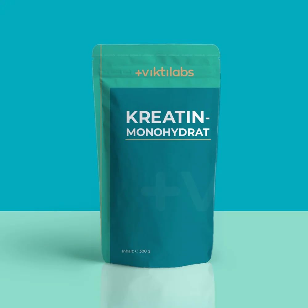 Kreatin Monohydrat - 99,9% Reinheitsgehalt - mikronisiertes Pulver (Mesh 200) - 3,4 g pro Tag - 300 g veganes - ohne Zusatzstoffe