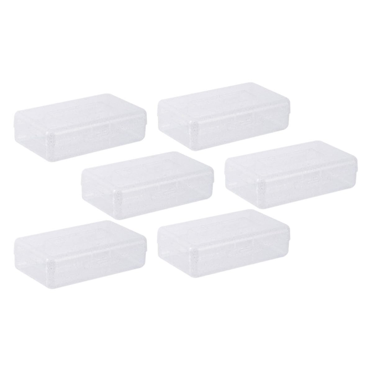 Outanaya Astuccio Trasparente Organizer Semplice e Delicato in Plastica Pp Set 6 Pezzi Impilabile per Matite e Penne per Scuola e Ufficio
