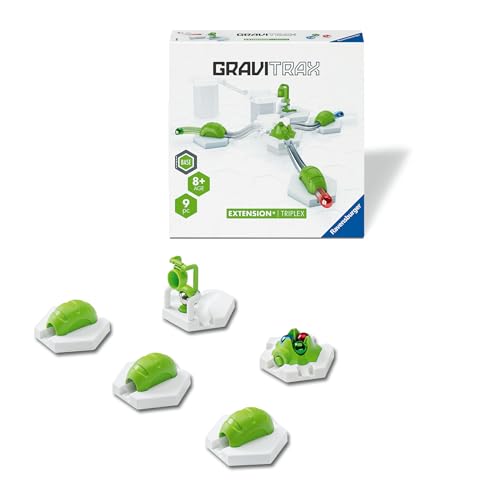 Ravensburger GraviTrax Extension Triplex 24857 - Ideal Accessory for The GraviTrax Marble Run System. Can be Combined with All Starter-Sets, Extensions and Elements, Construction Toy from 8 Years