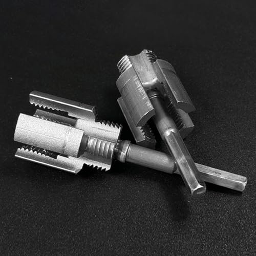 Djowyh Roscador Para Tubos PVC,Herramienta Integrada para Roscado de Tubos - Accesorio Antideslizante Cortador Extractores para Taladro