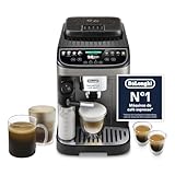De’Longhi Magnifica Evo Next – Perfetto Cafetera Superautomática, LatteCrema Jarra de leche automática, 13 Bebidas One-Touch, Pantalla Táctil a Color, Titanio y Negro (ECAM312.80.TB)