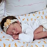 XIANZI 2021 NEU Reborn Dolls, 18-Zoll-Baby-Mädchen-Puppe Mit Geschlossenen Augen Reborn-Spielzeug-Puppe Pflegepuppe Geschenk Für Säuglings-Realistische Neugeborenes-Baby-Interaktive