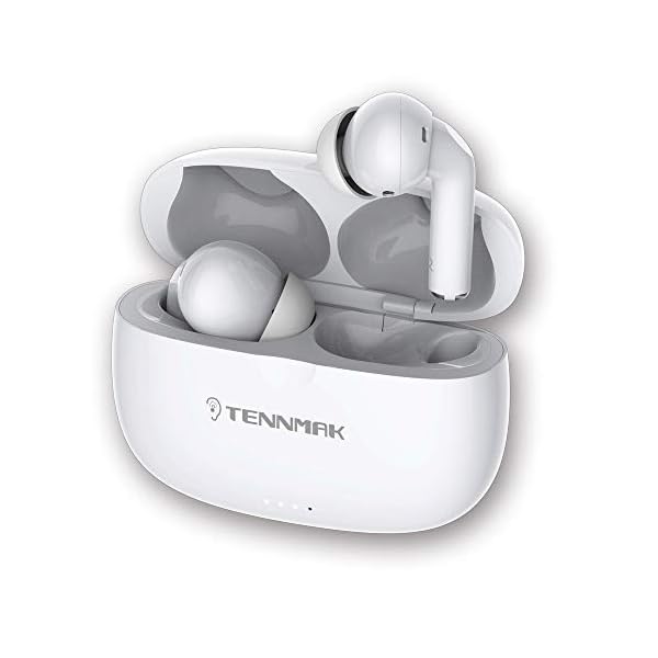 TWS True Wireless-Kopfhörer mit aktiver Geräuschunterdrückung, TENNMAK PRO-ANC Bluetooth-Kopfhörer, 30 Stunden und kabelloses Schnellladen, Smart Touch Control, Schnellverbindung