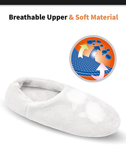 Image of Keyela Unisex Gripper Slipper Socks, Fleece Lined Winter House Slippers | Plush fuzzy warm indoor winter footwear Universal winter sock slippers fit men and women
