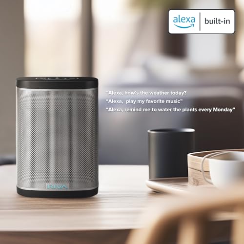 RIVA-Upgraded-Concert-Wireless-Smart-Hi-Fi-Speaker-with-Alexa-Built-in-6-Drivers-50W-Voice-Control-Multiroom-Music-System-Support-Airplay-2-Spotify-Streaming-Wi-Fi-Bluetooth-Black