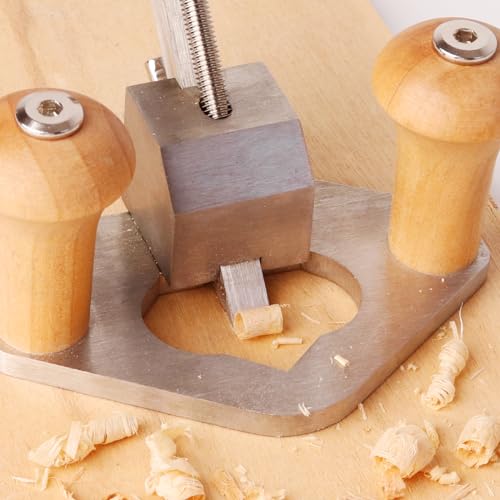 Router Plane Handheld Woodworking Tool - Adjustable Blade Hand Wood Planer, Stainless Steel Wood Shaver w/Depth Stop, High Configuration Hand Planer for Woodworking DIY Carpentry Industry - Image 5