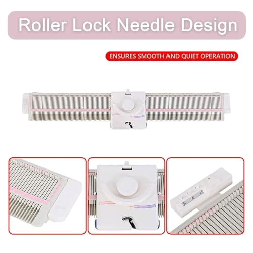 DJCDDM Knitting Machine Needle Pusher, Sweater Machine, Knitting Machine, with Accessories Tool Set, for Household Sewing
