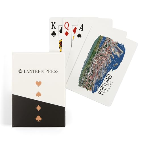Baraja de póker Portland Maine, 52 cartas, tamaño póker