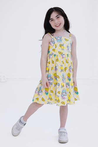 Hello Kitty Girls Square Neck Smocked Cami Dress Toddler to Big Kid Sizes (4T - 14-16)2