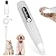 Leise Hundeschermaschine, Pfotentrimmer mit LED-Licht, USB Wiederaufladbar Wasserdicht Pfoten Rasierer, Pro Hundetrimmer, Super Quiet Painless Paw Care für Hunde