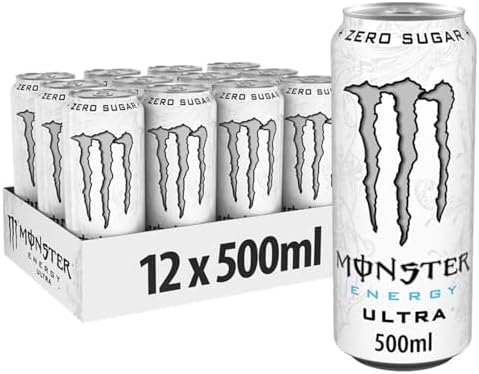 Monster Energy Drink Can - 500ml - Ultra White (12Pack)