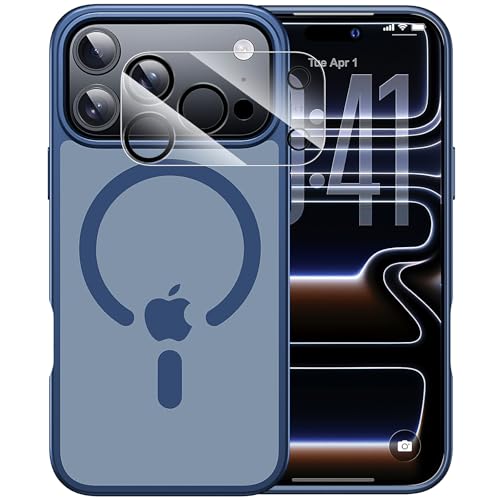 Eiffebill iPhone 17 Pro Max P[X, JیtBt, MagSafe Ή, ČR MIL Ki̗ی , CX[dΉ, }bgw, ~ (u[)