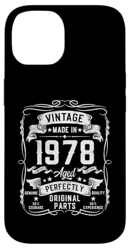47th Birthday Gifts for Men 47yr 47 Years Old Vintage 1978 X}zP[X iPhone 14 p