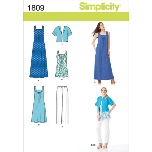 Patron Simplicity 1809 vêtements décontractés pour toutes silhouettes