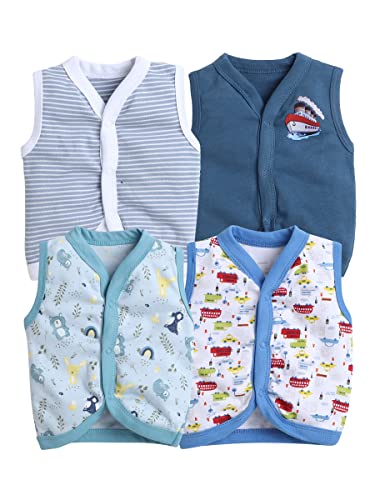 Image of EIO New Born Baby Clothes 0 | Soft Cotton Jablas for New Born | Front-Open Baby Tees for Boys & Girls Pack of 3 Newborn Clothing Set