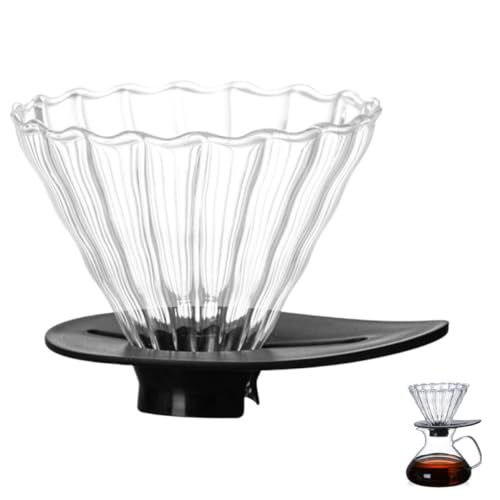 Milisten Filtro de Cono de Café Reutilizable Negro, Embudo Compacto de Plástico Pequeño para Cafetera Portátil, Accesorio Práctico para Filtro Diario y Preparación en Casa