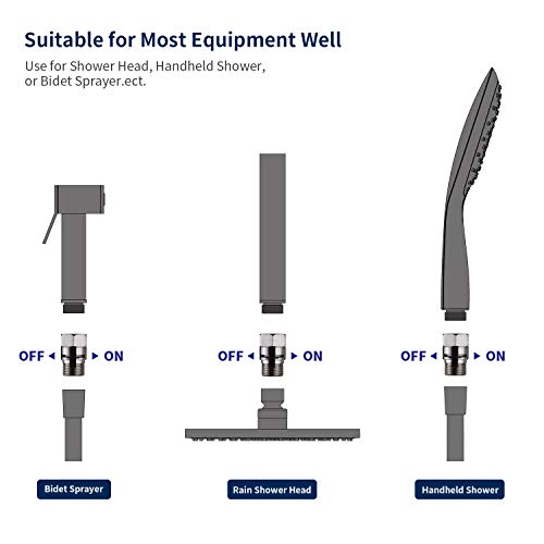 image for Tenfe Water Flow Control Shut Off Valve, Brass Adjustable Water Pressu