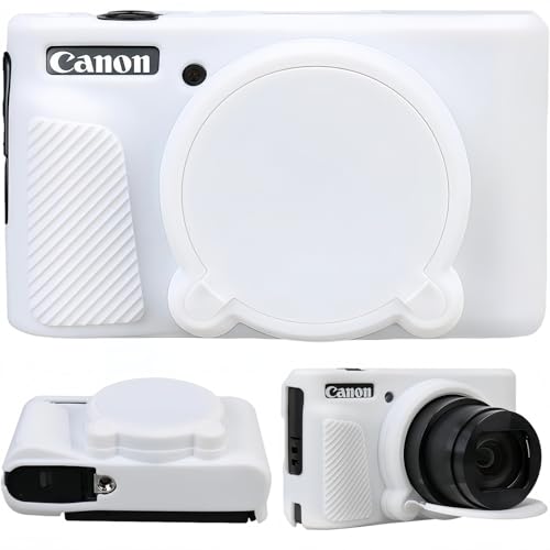 Funda para Cámara Canon PowerShot SX740/SX730 Silicona Blanca miniatura 1