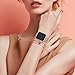 QusFy Sport Silicone Band Compatible with Apple Watch 38mm 40mm, Soft Silicone Shiny Glitter Bling Thin Slim Narrow Replacement Strap Compatible with iWatch Series 6, 5, 4, 3, 2, 1, SE, Sport & Edition Women
