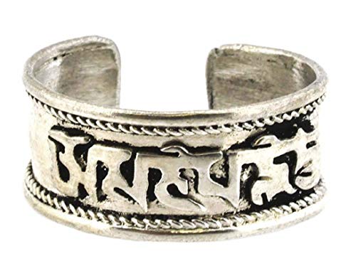 OMA Tibetan Buddhist Ring with Om Mani Padme Hum Mantra Brand