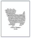 Morkie Dog Lover Gifts for Women, Men, Mom, Dad • Personalize Custom Art Print Portrait...