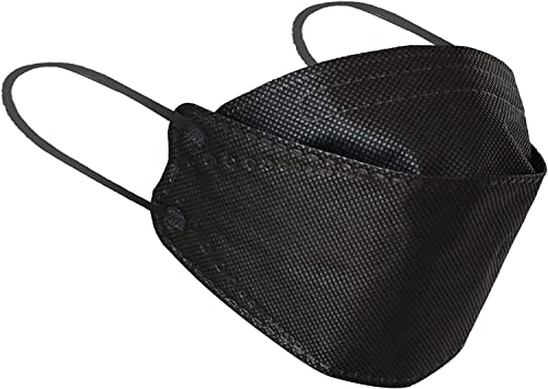 - Máscaras KN95 3D KF94 Preta - Embalada INDIVIDUALMENTE - Kit Com 10 Unidades - 5 camadas - GL Util