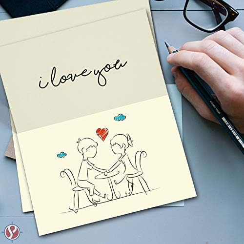 Blank Cream / Off-White / Natural Pre-Scored Cardstock - Perfect for Business, Invitations, Bridal Shower, Birthday, Invitation Letter, Weddings and All Occasion – 5.5 x 8.5 When Folded | Pack of 50