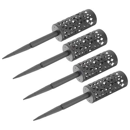 TOYANDONA 4pièces Vase Funéraire Plastique pour Cimetière Contenant De Fleurs pour Pelouse avec Piquets pour Fleurs Artificielles Et Fraîches