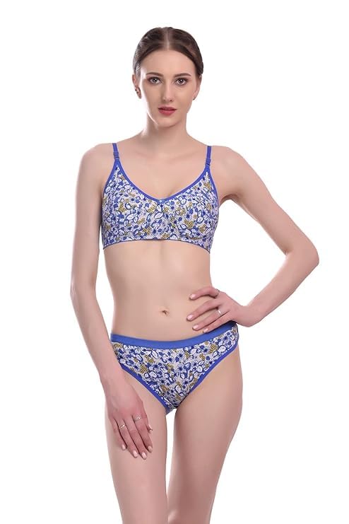 Women Padded Bra & Bikini Panty Set Sexy Lingeries for Honeymoon Bridal Lace Push-Up Bra Set Panty Sexy Soft Elegant Padded Bra Panty Set-image-33