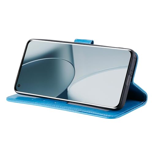 Coque Samsung Note 10 5G portefeuille bleu magnétique antichoc - 4