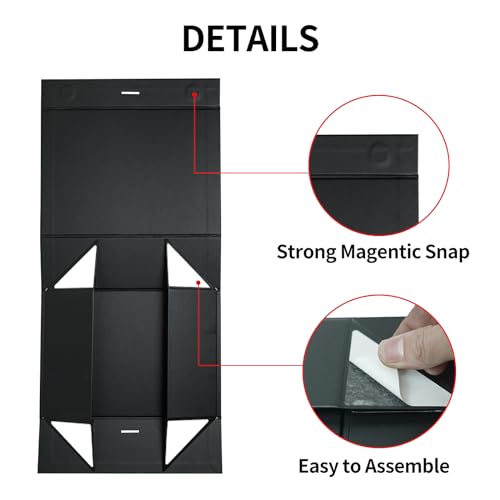 Boîte cadeau noire aimantée et rigide WARMGBOXCO, l'emballage premium pour vos objets précieux
